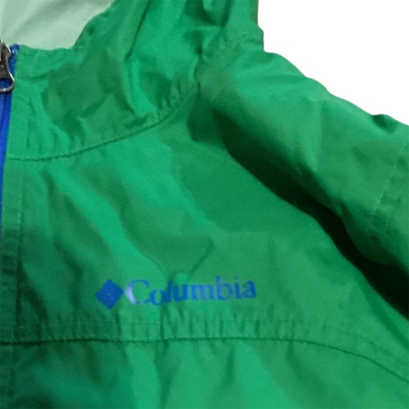 Columbia Glennaker Green Rain Jacket Windbreaker Boys Unisex Large 14-16 GUC - Picture 5 of 9
